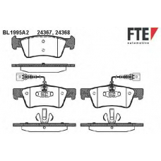 BL1995A2 FTE Комплект тормозных колодок, дисковый тормоз