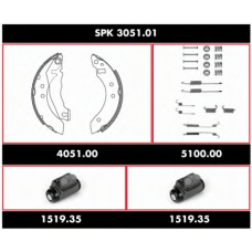 SPK 3051.01 ROADHOUSE Комплект тормозов, барабанный тормозной механизм