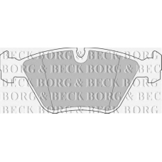 BBP1460 BORG & BECK Комплект тормозных колодок, дисковый тормоз