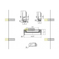 LO 03429 STARLINE Комплект подшипника ступицы колеса