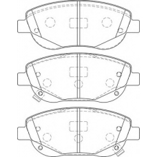 FD7463A NECTO Комплект тормозных колодок, дисковый тормоз