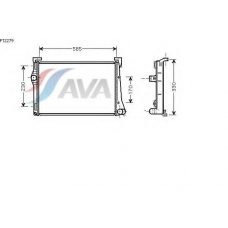 FT2279 AVA Радиатор, охлаждение двигателя