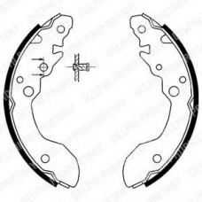 LS1856 DELPHI Комплект тормозных колодок