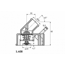 1.408.92 BEHR Термостат, охлаждающая жидкость