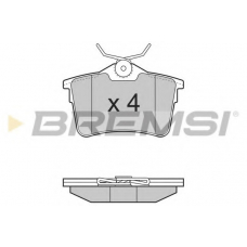 BP3386 BREMSI Комплект тормозных колодок, дисковый тормоз