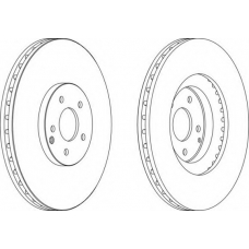 DDF1585C FERODO Тормозной диск