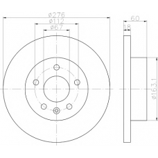 8DD 355 110-721 HELLA PAGID Тормозной диск