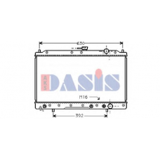 140510N AKS DASIS Радиатор, охлаждение двигателя