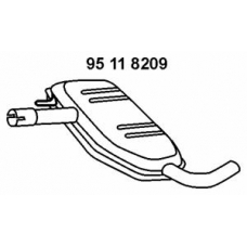 95 11 8209 EBERSPACHER Средний глушитель выхлопных газов