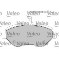598663 VALEO Комплект тормозных колодок, дисковый тормоз
