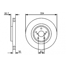 0 986 479 433 BOSCH Тормозной диск