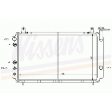 62427 NISSENS Радиатор, охлаждение двигателя