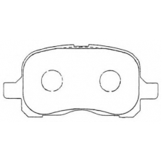 ASN-267 AISIN Комплект тормозных колодок, дисковый тормоз