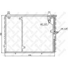 10-45346-SX STELLOX Конденсатор, кондиционер