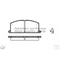 T111-01R ASHUKI Комплект тормозных колодок, дисковый тормоз