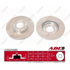 C35029ABE ABE Тормозной диск
