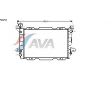 FD2254 AVA Радиатор, охлаждение двигателя