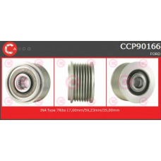 CCP90166 CASCO Ременный шкив, генератор