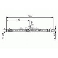 1 987 476 929 BOSCH Тормозной шланг