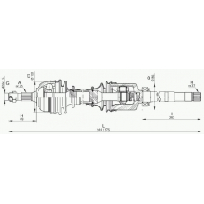 DRS6229.00 OPEN PARTS Приводной вал