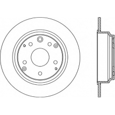 BDR2188.10 OPEN PARTS Тормозной диск