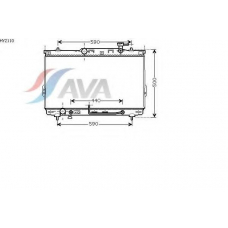 HY2110 AVA Радиатор, охлаждение двигателя