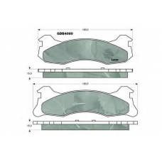 GDB4080 TRW Комплект тормозных колодок, дисковый тормоз