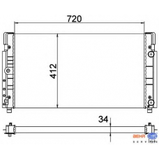 8MK 376 773-771 HELLA Радиатор, охлаждение двигателя