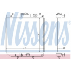 61748 NISSENS Радиатор, охлаждение двигателя