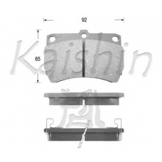 FK3062 KAISHIN Комплект тормозных колодок, дисковый тормоз