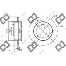 BD1938 DJ PARTS Тормозной диск