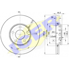 78BD4063-2 ICER Тормозной диск