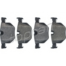 502 034 TOPRAN Комплект тормозных колодок, дисковый тормоз