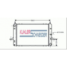 1808501 KUHLER SCHNEIDER Радиатор, охлаждение двигател