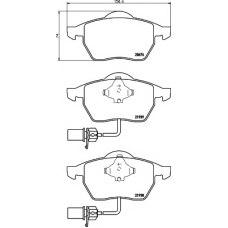 89012900 TEXTAR Комплект тормозов, дисковый тормозной механизм