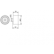 TKR 9075 TIMKEN Паразитный / ведущий ролик, зубчатый ремень