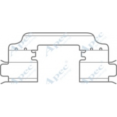 KIT1066 APEC Комплектующие, тормозные колодки