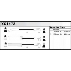 XC1172 QUINTON HAZELL Комплект проводов зажигания