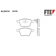 BL2047A1 FTE Комплект тормозных колодок, дисковый тормоз