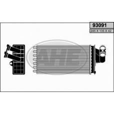 93091 AHE Теплообменник, отопление салона