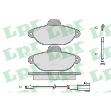 05P1906 LPR Комплект тормозных колодок, дисковый тормоз