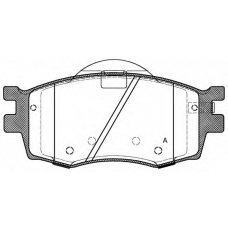 BPA1208.02 OPEN PARTS Комплект тормозных колодок, дисковый тормоз