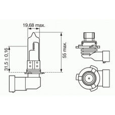 1 987 302 154 BOSCH Лампа накаливания