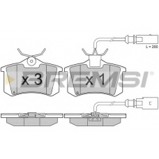 BP2982 BREMSI Комплект тормозных колодок, дисковый тормоз