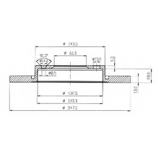 BDC4740 QUINTON HAZELL Тормозной диск