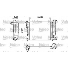 732534 VALEO Радиатор, охлаждение двигателя