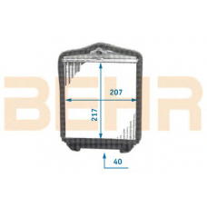 9101358 BEHR Heater core