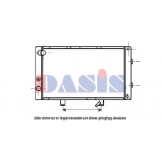 160980N AKS DASIS Радиатор, охлаждение двигателя