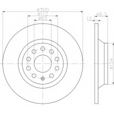 8DD 355 119-481 HELLA Тормозной диск