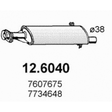 12.6040 ASSO Средний глушитель выхлопных газов